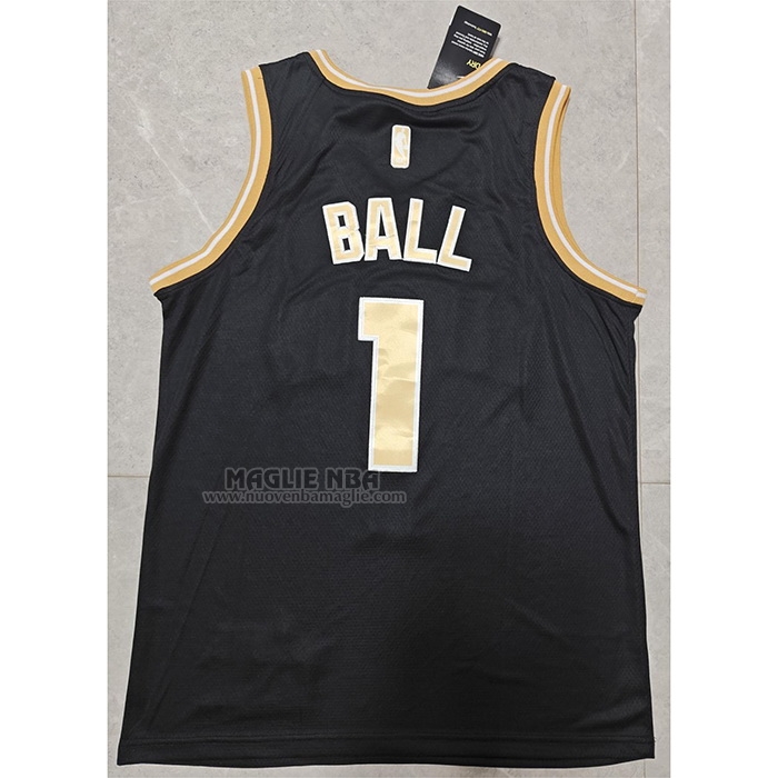 Maglia
 LaMelo Ball NO 1 Charlotte Hornets Select Series Or
 Nero
